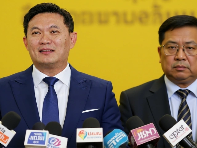 สุชัชวีร์‑กัลยา เปิดตัวพรรคไทยก้าวใหม่ แถลงนโยบาย “ธนู 4 ดอก”